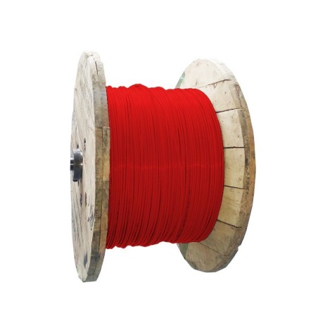 Cable Aislado No 10 AWG Cobre HFFR Libre Halogenos Color Rojo Metro