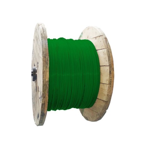 Cable Aislado No 14 AWG Cobre HFFR Libre Halogenos Color Verde Metro