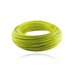 Cable Aislado No 12 AWG Cobre HFFR Libre Halogenos Color Amarillo Metro