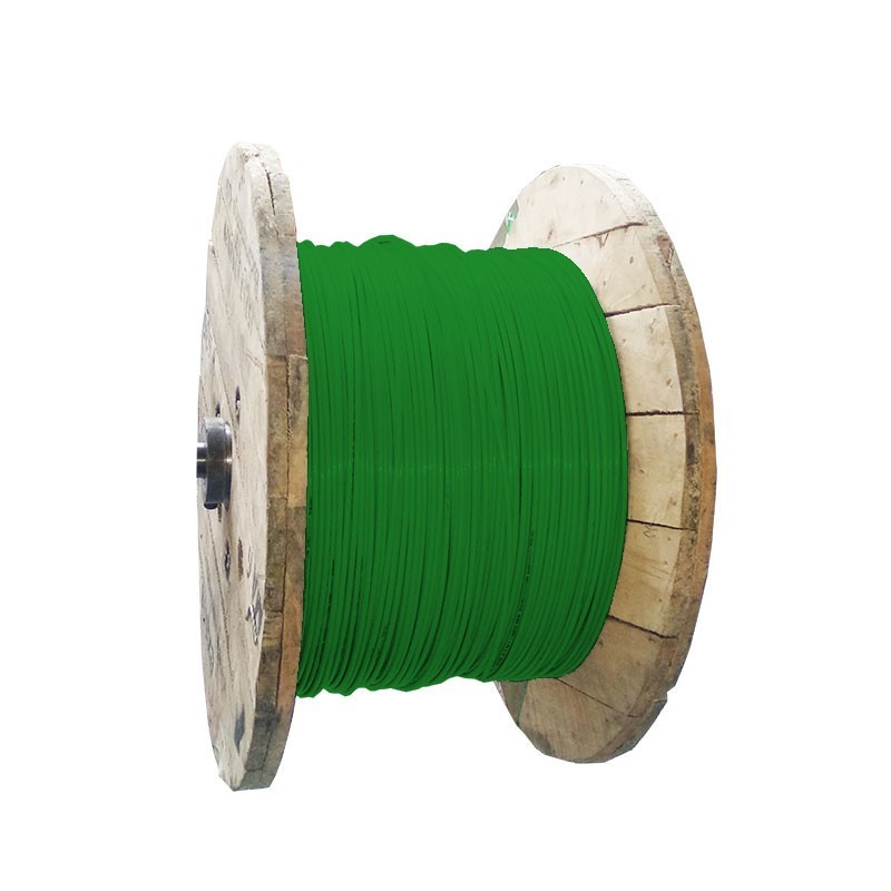 Cable Aislado No 6 AWG Cobre HFFR Libre Halogenos Color Verde Metro