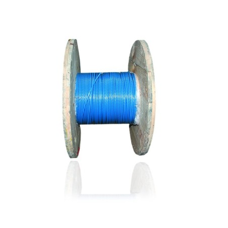 Cable Aislado No 6 AWG Cobre THHN Color Azul Metro