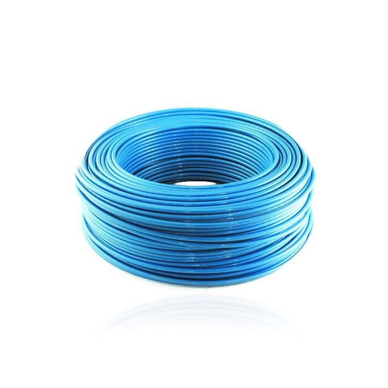 Cable Aislado No 10 AWG Cobre THHN Color Azul Rollo de 100 Metros