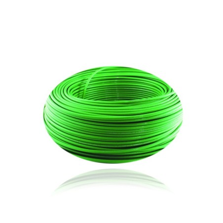 Cable Aislado No 10 AWG Cobre THHN Color Verde Rollo de 100 Metros