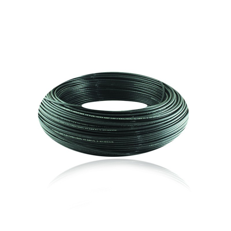 Cable Aislado No 14 AWG Cobre THHN Color Negro Rollo de 100 Metros