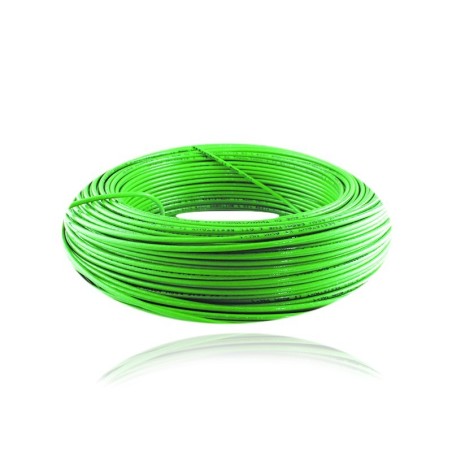 Cable Aislado No 12 AWG Cobre THHN Color Verde Rollo de 100 Metros VERDE